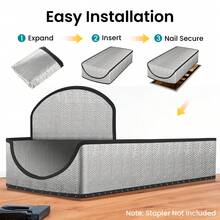 Attic Door Insulation Cover With Zipper Loft Ladders Pull Down Shed Insulation For Enhanced Energy Efficiency - Silver - View 5
