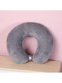 1/2 件纯色 U 型枕，办公室午睡柔软枕头，旅行汽车旅行颈部保护，旅行伴侣，提升旅行幸福感，共有 7 种颜色可供选择，颈椎护理的好选择，送给家人和爱人的最佳礼物旅行必需品度假颈枕旅行