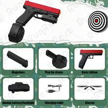 A New Generation Of Ultra-High-Speed, High-Performance Toys Gel Blaster,Gel Ball Blaster,Electric Ball Blaster,High Performance Cool Toy ,Splatter Ball Toys For Outdoor Activities Shooting Game Party .Thanksgiving Halloween, Christmas And Birthday Gifts - 黑色 - 查看 3