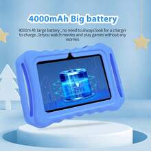BDF 兒童電子學習平板電腦 / 4GB RAM + 64GB ROM / 7 吋平板 / 4 核心 1.3GHz / Android 13 / 1024x600 HD 解析度 IPS 螢幕 / 2MP+5MP 相機 / 4000mAh 大容量電池 / 支援 WiFi 家長控制教育遊戲 / ABS 塑料 + 矽膠材質教育平板（包含：包裝盒 / 數據線 / 使用說明書 / OTG / SIM 卡退卡針） - 彩色 - 查看 11