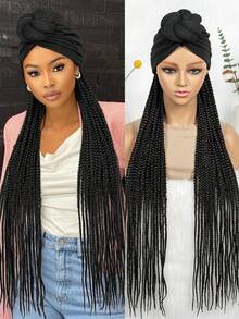 30 英寸编织假发带头带，时尚编织假发头带式假发，易于打理的女士假发头带 - 彩色 - 查看 3