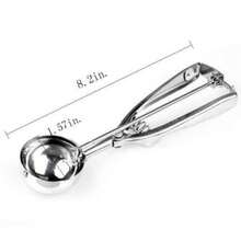 1 个耐用球形食物勺，适用于水果勺、冰淇淋和水果勺、重型中号冰淇淋/饼干面团勺