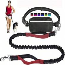 1pc Reflective Waist Leash - Adjustable Retractable Dog Leash For Outdoor Running And Sports (44-63 Inches), Anti-Pull Shock Absorbing Handle, Multiple Colors Available - Multicolor - View 14