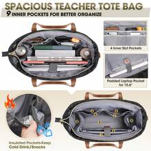 NEWHEY Laptop Bag For Women 15.6Inch Teacher Tote Bag Work Bags For Women Nurse Bag Professional Laptop Tote Computer Messenger Laptop Briefcase Large Handbag For Office College Nursing - Multicolor - View 6