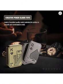 Metal Skull Push Slider Stress Relief Toy, Anti-Stress EDC Top Spinning Poker Toy, Portable Decompress Magnetic Toys, Adult Gifts, Toys & Games, Hobbies, Collectibles, Party Supplies, Creative Toys For Teens, Stress Relief Toys For Teens, Holiday Gifts, Birthday Gifts, New Year Gifts,Stress Relief Toys For Office Workers,Easter Basket Stuffers,Easter Egg Fillers,Easter Egg Stuffers,Squish,Easter Eggs,Party Favors,Easter Toys - Multicolor - View 4