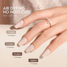 Brown Nail Polish Set: Nude Nail Polish Kit Regular Air Quick Dry Summer Fingernail Polish Pack For Women Nail Art Design Gift Holiday Party-0345 - 日落焦糖 - 查看 5