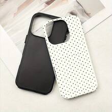 Fashionable Polka Dot Pattern Phone Case Compatible With IPhone17 Pro Max, IPhone16 Pro Max, IPhone15 Pro, 15 Plus, IPhone14 Plus, IPhone13 Pro, IPhone12, IPhone11 Shock-Absorbing Durable Soft-Edge Back Cover With Full-Cover Glossy Protective Case Perfect For Daily Use The Ideal Birthday Or Valentine's Day Gift For Friends And Family - FL2IN1 波爾卡圓點 - 查看 7