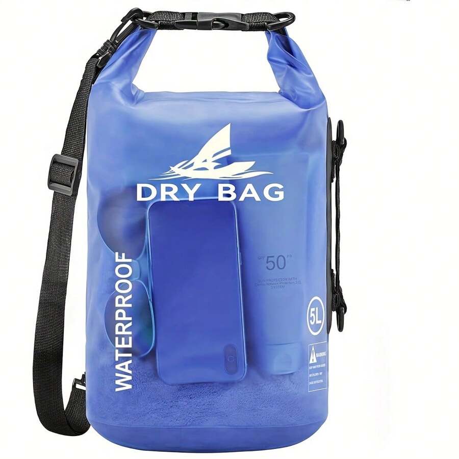 Bolsa seca impermeable para mujeres y hombres, bolsa de almacenamiento seco de 5L/10L con cierre enrollable, ligera, para viajes, natación, navegación, kayak, camping y playa
