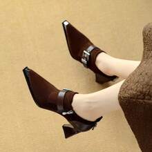 Women Pumps - 深棕色 - 查看 1