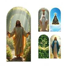 Painel Romano Picolé Sublimado em Tecido Veste Fácil c/Elástico - Jesus - Visão 4