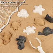 Set Juguetes de Playa Para Niños Modelos Castillo de Animales 18 PCS - Gris - Ver 4