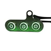 KINGMOTO 3 In 1 Aluminum Motorcycle Switch - Green - View 2