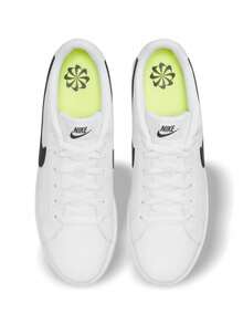 Nike Court Royale 2 经典白色运动鞋，舒适织物鞋垫，耐磨橡胶鞋底 DH3160-101 - 白色 - 查看 3