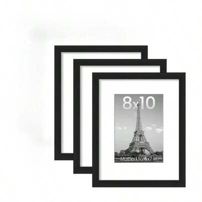 3pcs/5Pcs/10pcs/Set Wooden Photo Frames For Picture Wall 10X15 15X20 20X25 A4 Pictures Frame For Table Top Display And Wall Mounting Frames Photo Decor Commemorative Gift