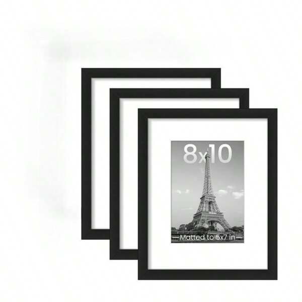 3pcs/5Pcs/10pcs/Set Wooden Photo Frames For Picture Wall 10X15 15X20 20X25 A4 Pictures Frame For Table Top Display And Wall Mounting Frames Photo Decor Commemorative Gift