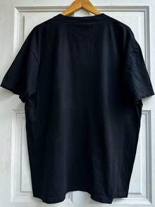 Camiseta Gráfica de Streetwear para Hombre - Diseño de Perro Genial con Lengua Fuera, Corte Holgado, Tela Transpirable, Camiseta Negra para Uso Casual de Verano, Ropa Casual de Verano| Diseño Divertido de Perro| Ajuste Cómodo - Negro - Ver 5