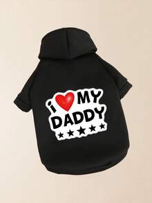 1 pieza Sudadera para mascotas, cálida para el invierno, adecuada para Teddy, Poodle, perros pequeños y cachorros, sudadera casual, ropa para gatitos, anti-desprendimiento, otoño/invierno - Rojo - Ver 4