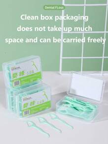 500-50pcs Dental Floss, Fine Floss, Toothpicks, Floss Box, Portable Floss Stick, Toothpicks, Fine Floss, Floss Box, Portable Floss Stick, Convenient, Easy Daily Oral Cleaning, Deep Cleaning, Essential For Daily Life, Home Decor For Living Room, Bedroom, Bathroom, Travel Supplies, Wedding, Party, Birthday, Gift For Men, Mom, Dad, Friends, New Year, Accessories, Fun Gift - Multicolor - View 9