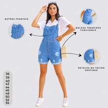 IV STORE Women Denim Overalls & Jumpsuits - Blue - View 8