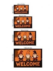 1 件圣诞浴室地毯、节日装饰地垫