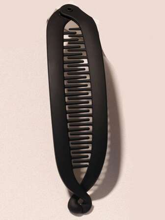 1pc Matte Large Solid Color Banana Hair Clip Hair Accessory, Claw Clips, Hair Claws, Clips For Hair, Hair Slide, Hair Barrettes, Hair Accessories