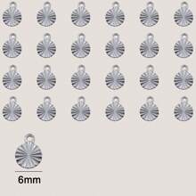39/59pcs Stainless Steel Assorted Embossed Patterns, Leaf Embossed, Shell Embossed - Suitable For Jewelry Making, Handmade DIY Pendants, Necklaces, Bracelets, Earrings, Jewelry Accessories
