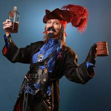 WILDREEDS Fake Mustaches, Novelty Fake Beard, False Facial Hair For Cosplay Costume And Festival Party-Suitable For Children Over 3 Years Old