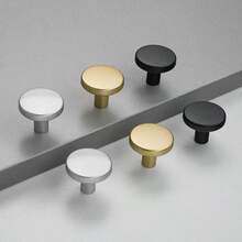 1/2/4/6/8/10pcs Modern Matte Black, Gold, Silver, Copper Cabinet Knobs - Aluminum T-Bar And Single Hole Drawer Pulls, Suitable For Kitchen And Bathroom - Fashionable Home Decor Hardware, Kitchen Hardware | Exquisite Hardware | Durable, Kitchen Cabinet Knobs And Pulls - Multicolor - View 4