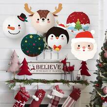 1 Piece Christmas Paper Lantern Set - Handmade, Christmas Lanterns Christmas Party Decoration Supplies, Mall Window Diy Handheld Cartoon Paper Lantern Hanging Decoration, Holiday Decorations With Cartoon Snowman & Santa Claus Patterns, Suitable For DIY Party Celebrations Home Decor Christmas Decorations Room Decor Winter