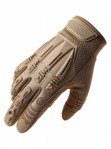 1 Pair Outdoor Sports Full Finger Gloves, Suitable For All Seasons, Hiking, Climbing, Motorcycle Riding, Anti-Slip & Durable, Touchscreen Compatible Men's Gloves