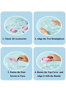 Cuib de jucărie cu minge de alergare pentru hamster, minge de alergare transparentă cu role, minge de alergare pentru hamster, potrivită pentru călătorii și transportul hamsterilor în barăci temporare pentru a împiedica pisicile să muște mingi de jucărie, cele mai bune cadouri de ziua de naștere pentru animale mici, produse pentru animale de companie, cuib de animale de companie, jucării pentru animale mici - Multicolor - Vizualizare 9