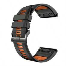 Dây đeo đồng hồ Quick Fit 22/20/26mm tương thích với Garmin Tactix 8 47/51mm/Descent G2/Mk3/Mk3i 43/51mm/Enduro 3/2/Fenix8 47/51/43mm/Fenix E/7/7x/7s/5S/5/5X Plus/6S/6/6XPro, Dây đeo đồng hồ thể thao bằng silicon mềm cho Forerunner 965/Quatix 7/7pro/Epix Pro 42MM - A - Xem 14