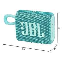 JBL Go 3 便携式迷你蓝牙音箱，无线音箱，原装 JBL 音箱，适合家庭、户外和旅行，大音量和强劲低音，IP67 防水防尘