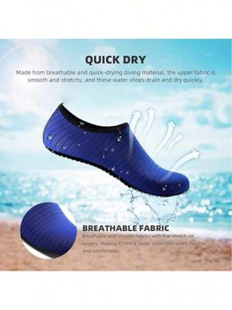 Unisex Fashion Quick Dry Water Socks Trail Shoes Beach Shoes Multi-Color Comfortable Non-Slip Water Shoes For Men And Women For Yoga, Fitness Training, Swimming And Surfing