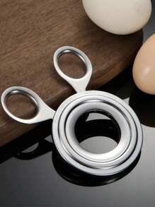 1/2pcs Boiled Egg Topper, Egg Shell Cracker, Stainless Steel, Eggshell Cutter, Practical, Convenient To Operate, Household Eggsplitting Machine, Kitchen Tools, Kitchen Utensils