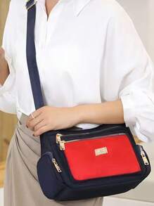 Ladies' Cross-Body Bag - A Stylish And Fashionable Multi-Layered Casual Women's Bag With A Single Shoulder Strap.