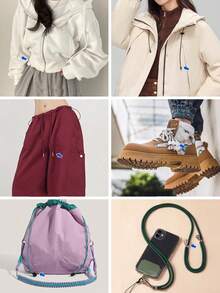 Accesorios DIY para bolsas, hebilla de cono de aleación, tapa final de hebilla de cuerda metálica, reemplazo de cuerda de cordón de capucha, tope de cordón metálico, adecuado para cuerdas colgantes, ropa, mochilas, etc. - Hebilla multifuncional, adecuada para bolsas, chaquetas, chaquetas acolchadas, suéteres, pantalones y sombreros - Fácil de usar, duradero, artículos esenciales para el hogar - Multicolor - Ver 6