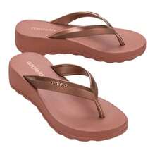 Azaleia Orthopedic Clog Sandal Fasciitis Spur 33 To 39 - Óxido marrón - Ver 1