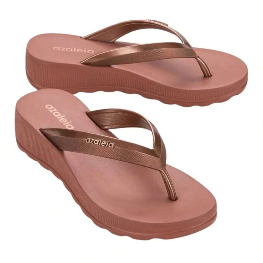 Azaleia Orthopedic Clog Sandal Fasciitis Spur 33 To 39 - Óxido marrón - Ver 1