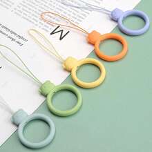 3 件柔软亲肤卡通熊液态硅胶挂绳钥匙扣环、手机挂绳、耳机壳、USB 支架、暖手挂绳、水瓶挂绳、防摔