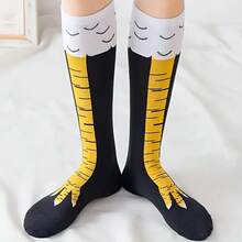 1 Pair/2pairs/5pairs  Of Fun Chicken Leg Socks And Knee Length Stockings - Women's Colorful Animal Role-Playing, Suitable For Couples, Holiday Gifts, Parties, Clothing, And Daily Wear With Innovative Socks - 小腿襪 - 查看 8