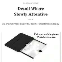 14 pulgadas Amplificador de pantalla de teléfono con deslizador de cajón: amplificador de video HD nítido con vista de pantalla completa envolvente, Lupa de Pantalla para Teléfono Celular, Soporte para Lupa de Pantalla de Teléfono Inteligente, Amplificador de Video para Teléfono Móvil, Lupa de Pantalla para Teléfono Celular - Negro - Ver 8
