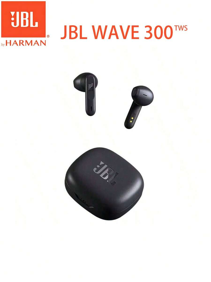 Tai nghe nhét tai không dây thực sự JBL Wave 300 TWS Bluetooth, Tai nghe thể thao, Tai nghe chơi game âm nhạc, Tai nghe nhét tai không dây có hộp sạc và micrô tích hợp - Đổi màu - Xem 1