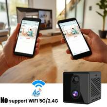Cameră mini 5MP, viziune nocturnă în interior, supraveghere video, monitorizare securitate, baterie reîncărcabilă 3000 mAh, cameră de acasă, compatibilă cu cartela SIM 4G