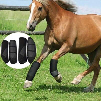 Horse Boots Splint Boots For Horses Set Of 4 Protective Boots Lower Limb Brushing Horse Boots Reusable Front Hind Leg Protection Gear