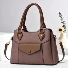 Women Top Handle Bags - 咖啡 - 查看 2
