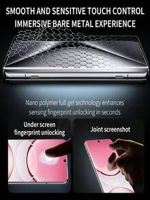 2 片高清水凝胶软膜适用于三星 Galaxy S23 S22 S25 S24 Ultra/兼容华为/兼容小米 Redmi Note 14 13 Pro+ 4g 5g/Honor/Realme/OPPO/VIVO/OnePlus 防爆防刮手机屏幕保护膜非玻璃屏幕保护必备品,适用于日常防护、办公室、家用手机配件防水防震防摔防摔防指纹全覆盖 - HD - 查看 5