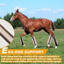 4pcs Champagne Color Universal Size Anti-UV Horse Leg Wraps, Anti-Mosquito Tight Leggings, Lightweight Mesh Horse Riding Boots Leg Covers, Greatly Reduce Stepping On, Breathable