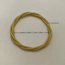 1 件时尚编织手链女士金属质感手镯闪光果冻手镯 - 彩色 - 查看 4