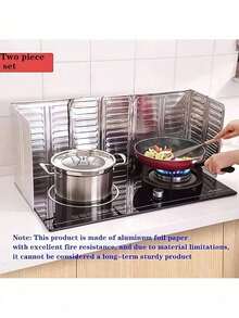 1 szt./2 szt. Osłona przeciwrozpryskowa do kuchni, nieprzywierająca osłona przeciwrozpryskowa, aluminiowa osłona przeciwrozpryskowa, płyta izolacyjna do kuchenki, przybory kuchenne